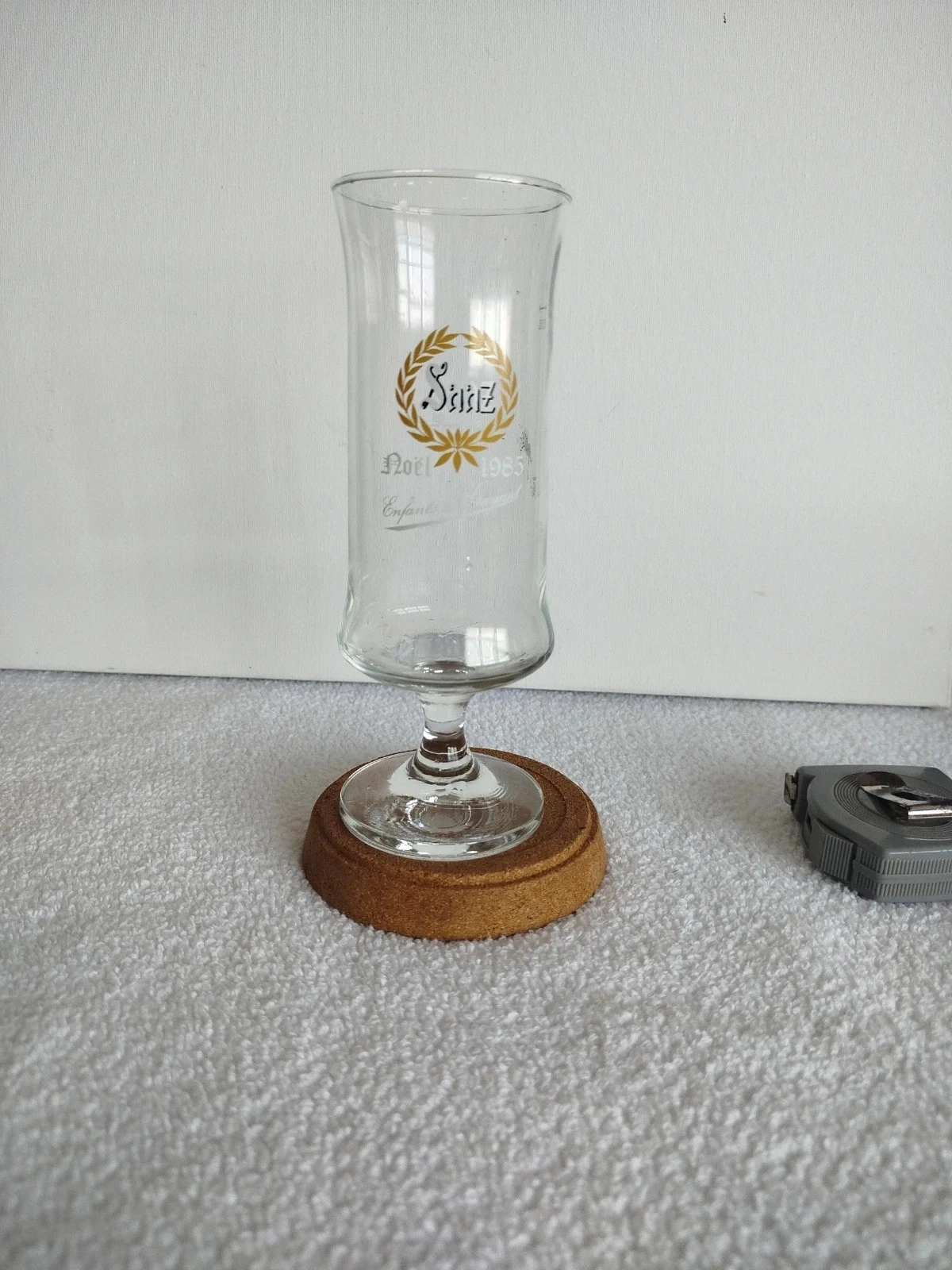 Verre à bière vintage Saaz Enfants de Gayant - Noël 1985 -